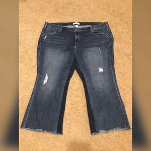Jean Flare Leg Crops